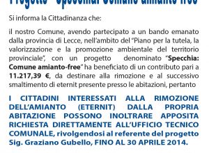 Manifesto Amianto free