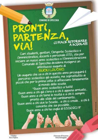 PRONTI, PARTENZA, VIA! - CI PIACE RITORNARE A SCUOLA!!!