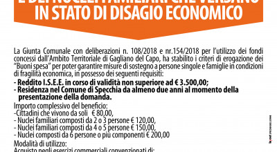  AVVISO PUBBLICO   PER L&rsquo;EROGAZIONE DI &ldquo;BUONI SPESA&rdquo; A SOST...