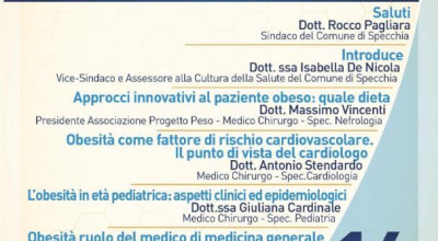 CONVEGNO DAL TITOLO FOCUS, TERAPIA E ATTIVITA' MOTORIA DEL PAZIENTE OBE...