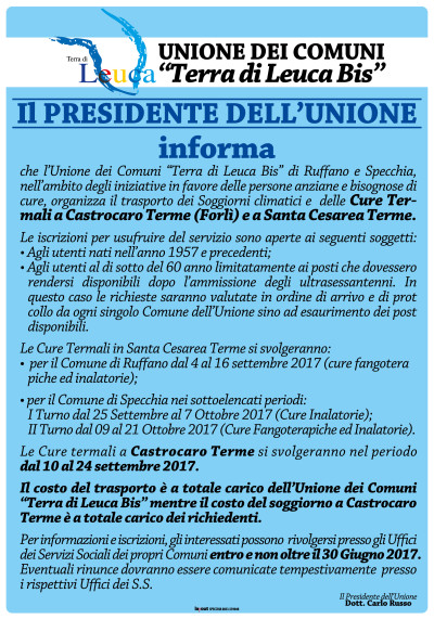 CURE TERMALI A CASTROCARO TERME E SANTA CESAREA TERME 