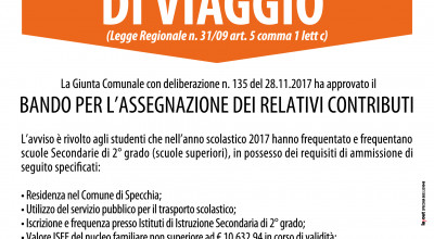 FACILITAZIONI DI VIAGGIO STUDENTI SCUOLE SECONDARIE 2 GRADO