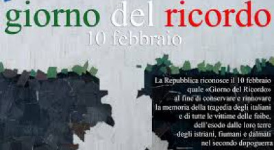 10 FEBBRAIO - GIORNO DEL RICORDO