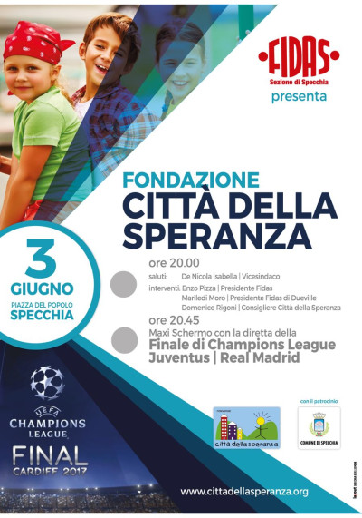 Il 3 giugno in Piazza del Popolo alle ore 20.00 la Fidas presenta la fondazio...