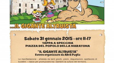 UN GIGANTE TRA I PIU' PICCOLI...IL GIGANTE ALTRUISTA SABATO 31 GENNAIO ORE 11...