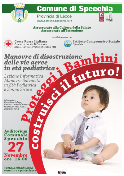 IL 27 NOVEMBRE ALLE ORE 16.00 PRESSO L'AUDITORIUM COMUNALE SI TERRA' UNA LEZI...