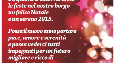 IL SINDACO E L'AMMINISTRAZIONE COMUNALE AUGURANO A TUTTI I CITTADINI E A QUAN...