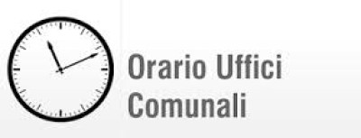 RIPRISTINO ORARIO INVERNALE E MODIFICA RIENTRO SETTIMANALE DEGLI UFFICI COMUNALI