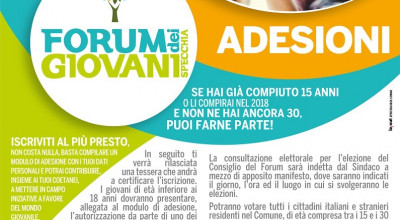 FORUM DEI GIOVANI- ADESIONI E RINNOVO CARICHE
