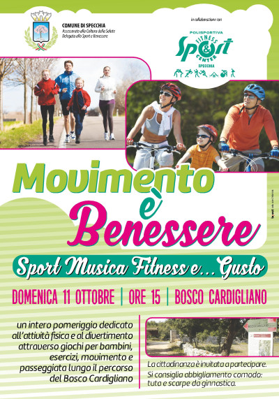 MOVIMENTO E' BENESSERE - SPORT MUSICA FITNESS E......GUSTO  DOMENICA 11 OTTOB...