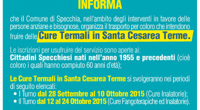 CURE TERMALI A SANTA CESAREA TERME 2015