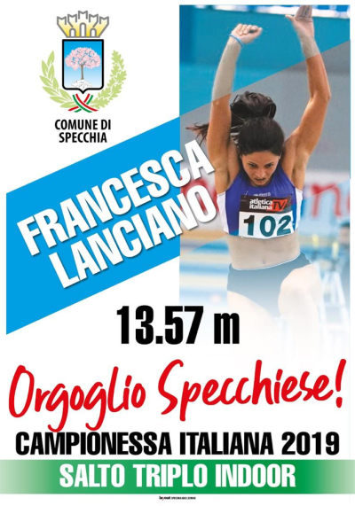 L'AMMINISTRAZIONE COMUNALE A NOME DI TUTTA LA CITTADINANZA ESPRIME LE CONGRAT...