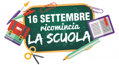 IL 16 SETTEMBRE RICOMINCIA LA SCUOLA 